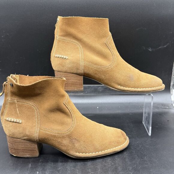 UGG Women's Bandara Suede Ankle Boot Size 9 1095053 Brown Neutral Zip Closure - Picture 1 of 7